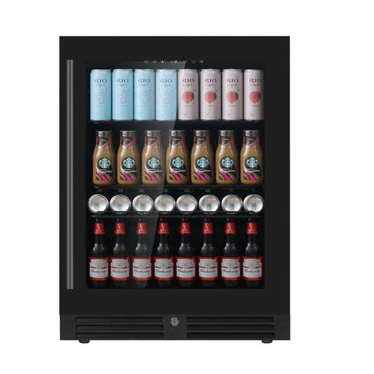 24-Inch Under-Counter Wine Cooler – Single Zone with Low-E Glass Door