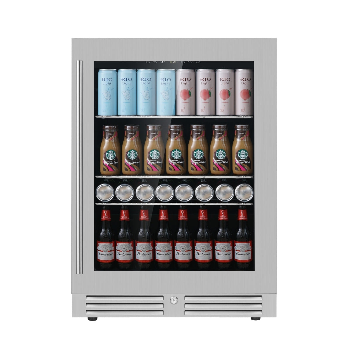 24-Inch Under-Counter Wine Cooler – Single Zone with Low-E Glass Door