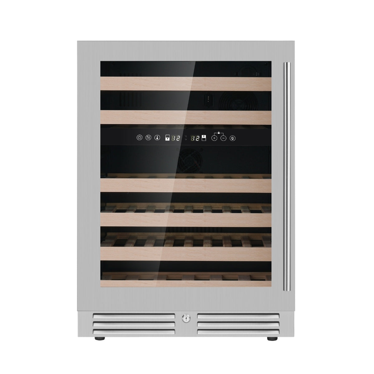 24-Inch Under-Counter Wine Cooler – Single Zone with Low-E Glass Door