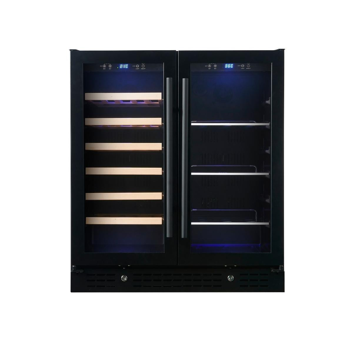 30" Dual Zone Beer and Wine Cooler – Space-Saving Storage with Style