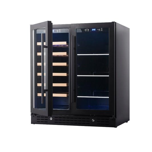 30" Dual Zone Beer and Wine Cooler – Space-Saving Storage with Style