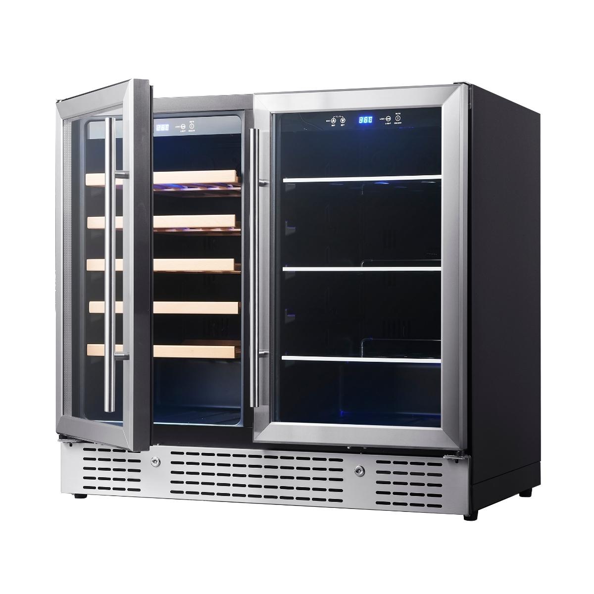 36" Dual Zone Beer and Wine Cooler – Built-In or Freestanding