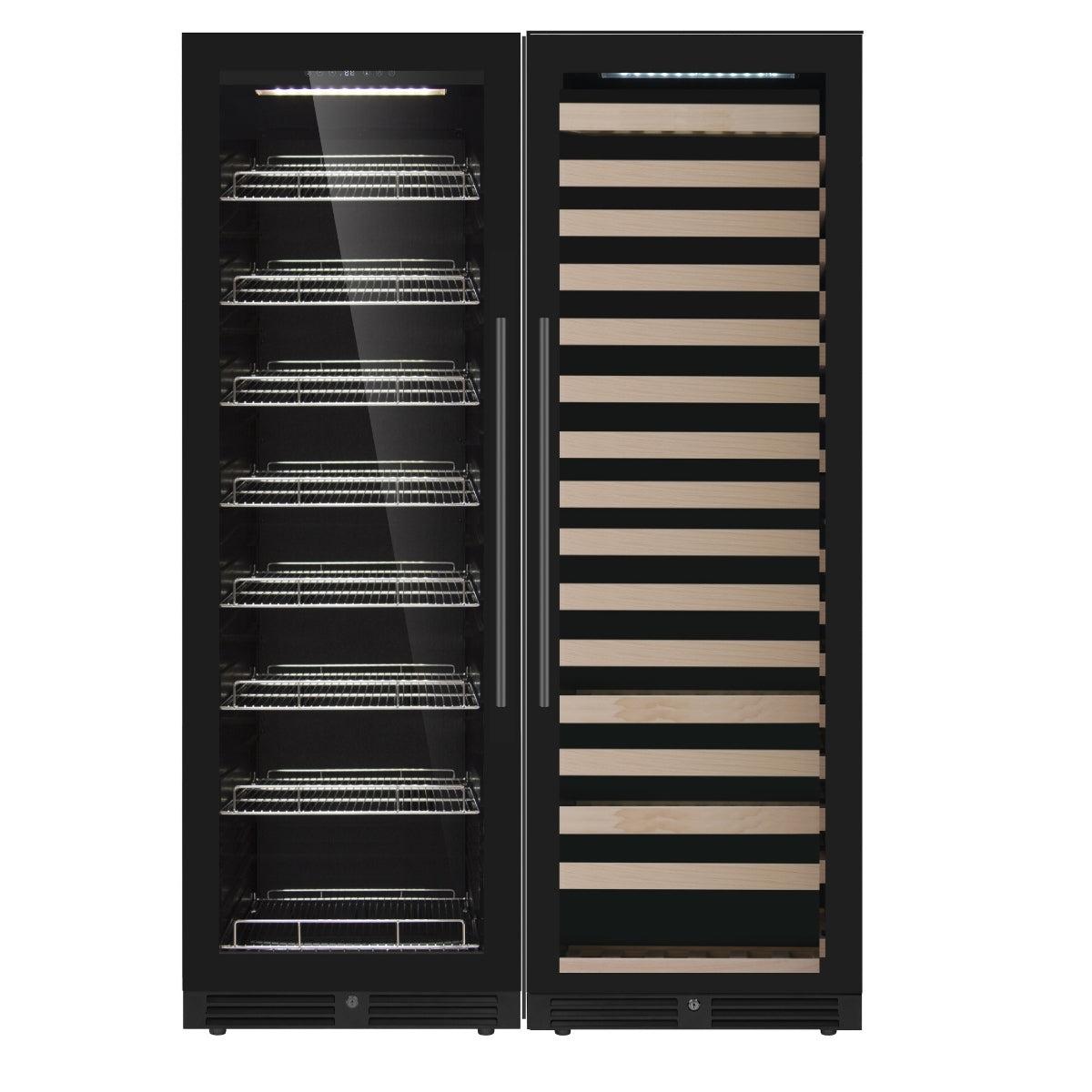 Ultimate Wine & Beverage Upright Refrigerator Combo with Low-E Glass Door