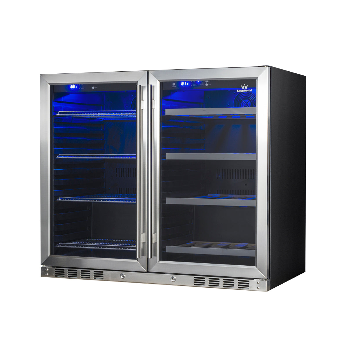 39 Inch Under Counter Wine And Beer Fridge Combo