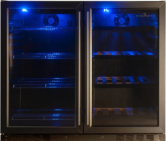 39 Inch Under Counter Wine And Beer Fridge Combo